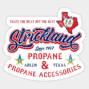 Strickland Propane Worn Sticker